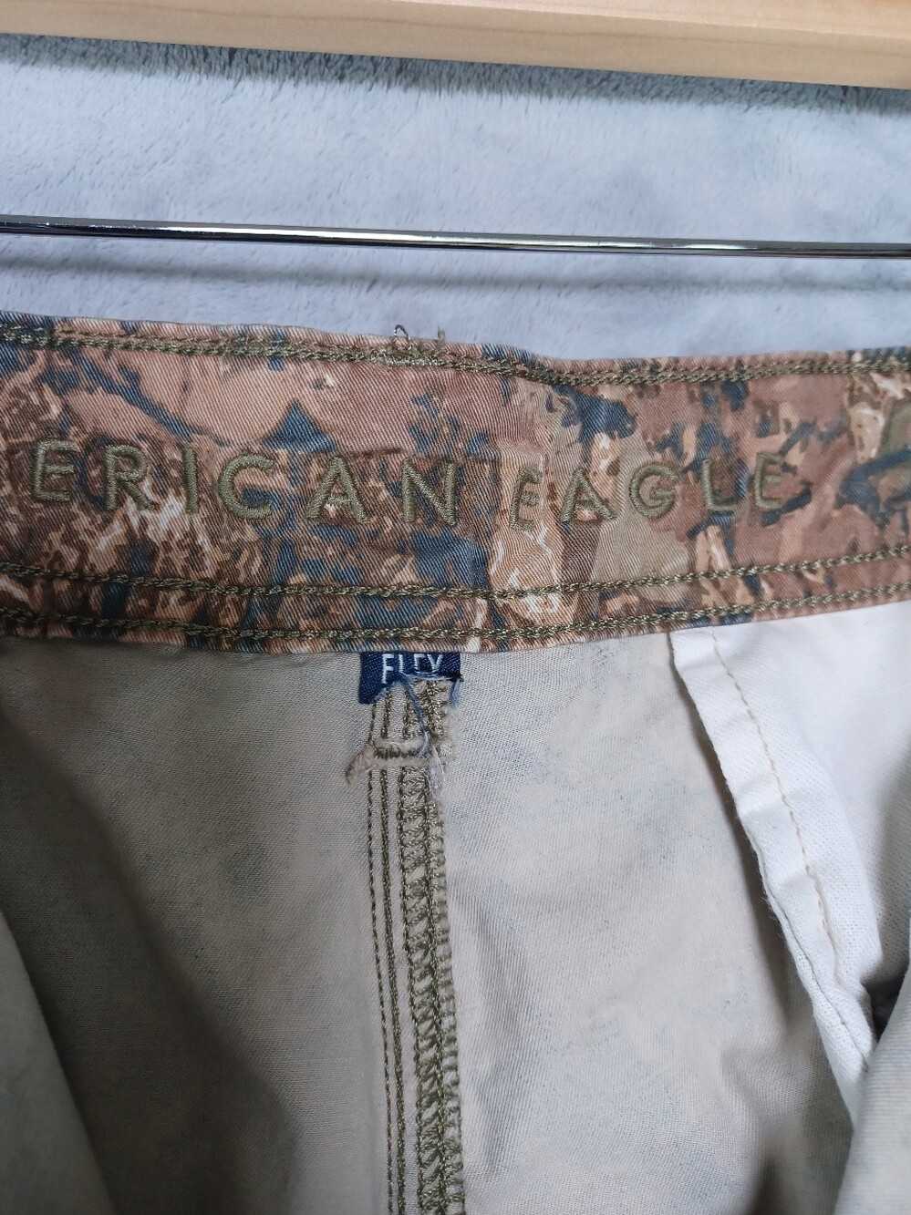 American Eagle Men's Camo Cargo Shorts 36 Utility Hunting Outdoor Relaxed Fit - Picture 9 of 15